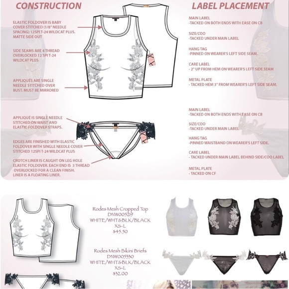 NWT REVOLVE Daydream Nation Jackie Rodes Mesh Bra With Appliqués Size Small - Picture 10 of 13